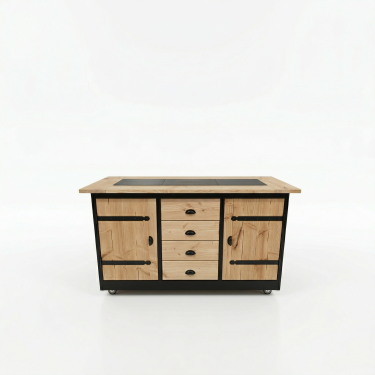 Buitenkeuken San Diego | Zwart Omlijst | Douglas Hout