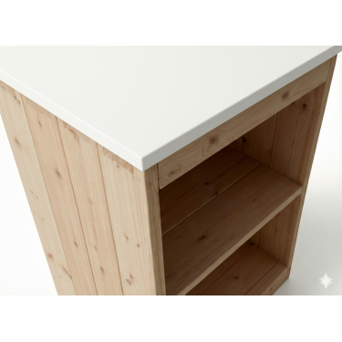 Snowy White (253 x 82 x 1,2 cm)