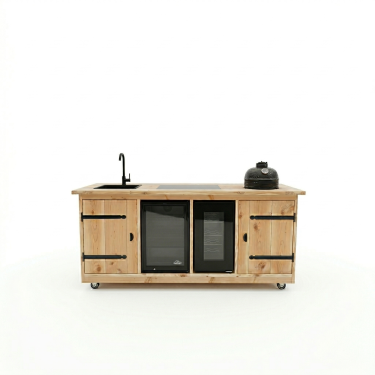 Buitenkeuken parijs met bbq en koelkast