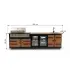 Buitenkeuken Porto | Boretti Ligorio | Wasbak en kraan | 2 x koelkast 70 liter |  Douglas Hout | zwart omlijst