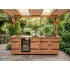 Buitenkeuken Montreal | 70 Liter Koelkast | Met Wasbak | Met Kookplaat | Douglas Hout